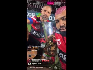 gabigol sends a message to ven and rizek