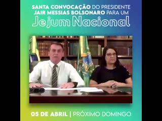 bolsonaro calls for national fasting