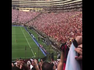 flamengo goal filmed from the stands